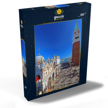 Markusplatz mit Markuskirche und Campanile, Venedig, Italien 200 Puzzle Schachtel Ansicht2