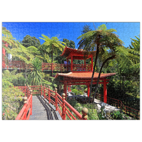 Darstellung des Puzzle Motivs Japanischer Pavillon, Insel Madeira, Portugal - Puzzleteile: 500