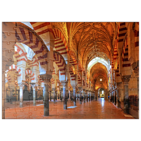 Darstellung des Puzzle Motivs Kathedrale Mezquita de Cordoba in Cordoba, Andalusien, Spanien - Puzzleteile: 100