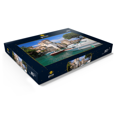 Scaligerburg in Sirmione, Gardasee, Provinz Brescia, Lombardei, Italien 100 Puzzle Schachtel Ansicht1
