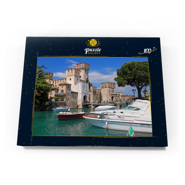 Scaligerburg in Sirmione, Gardasee, Provinz Brescia, Lombardei, Italien 100 Puzzle Schachtel Ansicht3