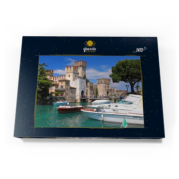 Scaligerburg in Sirmione, Gardasee, Provinz Brescia, Lombardei, Italien 500 Puzzle Schachtel Ansicht3