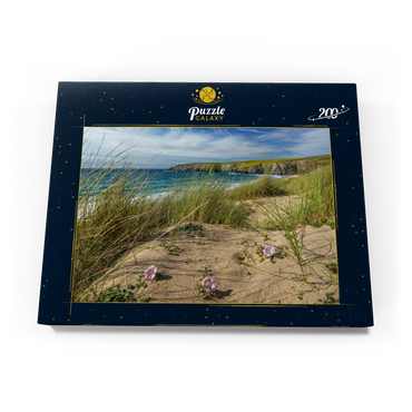 Dünen am Strand von Holywell Bay bei Newquay, Nordküste, Cornwall 200 Puzzle Schachtel Ansicht3