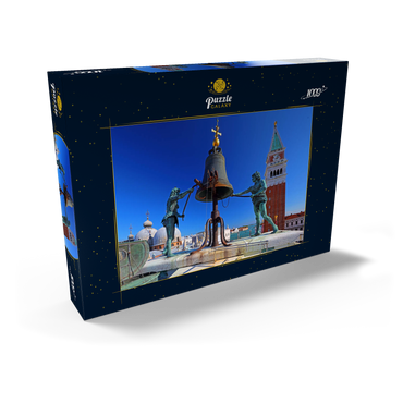La Terrazza dei Mori auf dem Torre dell'Orologio am Markusplatz mit Campanile, Venedig 1000 Puzzle Schachtel Ansicht2
