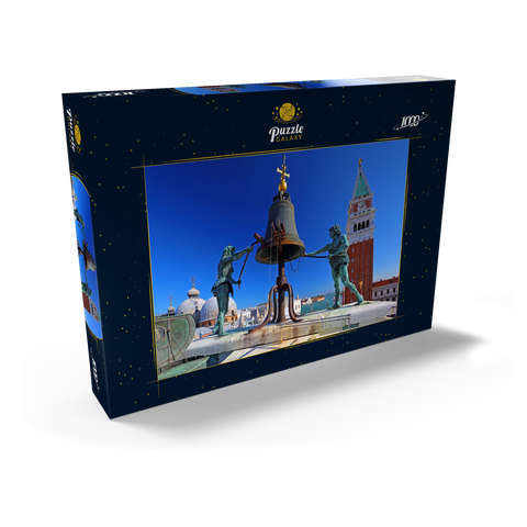 La Terrazza dei Mori auf dem Torre dell'Orologio am Markusplatz mit Campanile, Venedig 1000 Puzzle Schachtel Ansicht2