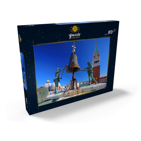 La Terrazza dei Mori auf dem Torre dell'Orologio am Markusplatz mit Campanile, Venedig 100 Puzzle Schachtel Ansicht2