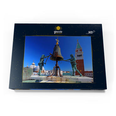 La Terrazza dei Mori auf dem Torre dell'Orologio am Markusplatz mit Campanile, Venedig 500 Puzzle Schachtel Ansicht3