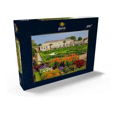 Schloss und Barockgarten im Schlosspark Herrenhausen, Hannover 1000 Puzzle Schachtel Ansicht2