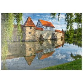 Darstellung des Puzzle Motivs Seeweihermauer, Weissenburg - Puzzleteile: 100