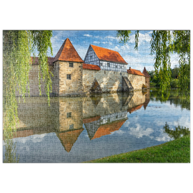 Darstellung des Puzzle Motivs Seeweihermauer, Weissenburg - Puzzleteile: 500