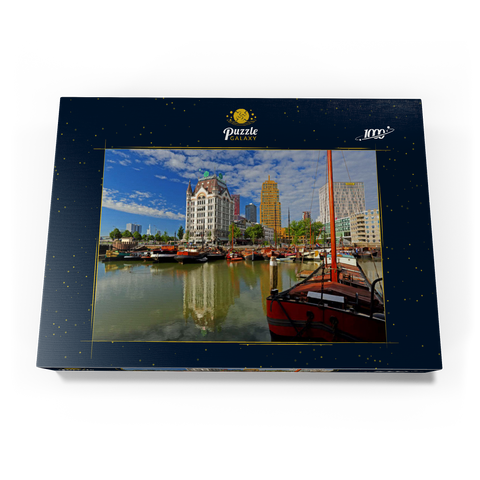 Oudehaven mit dem Witte Huis, Rotterdam, Südholland, Niederlande 1000 Puzzle Schachtel Ansicht3