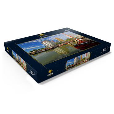 Oudehaven mit dem Witte Huis, Rotterdam, Südholland, Niederlande 100 Puzzle Schachtel Ansicht1
