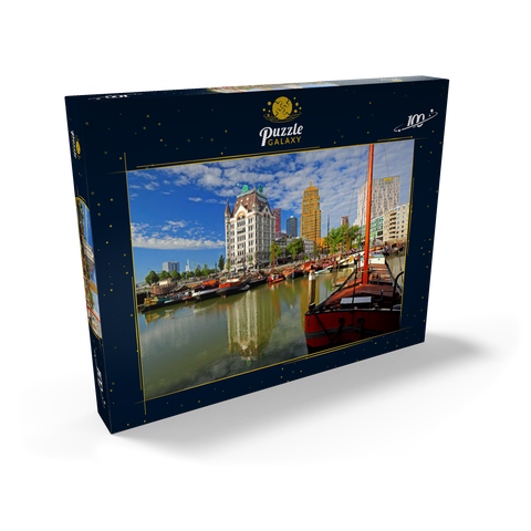 Oudehaven mit dem Witte Huis, Rotterdam, Südholland, Niederlande 100 Puzzle Schachtel Ansicht2