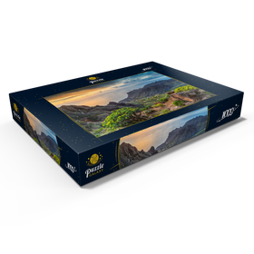 Alternative Darstellung des Puzzle-Motivs Blick von Arure in den Barranco von Taguluche im Sonnenuntergang – Puzzleteile: 1000