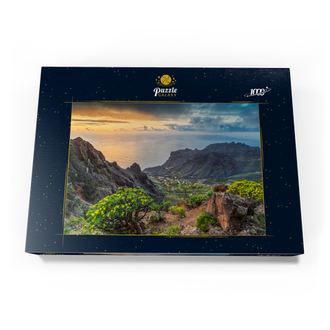 Blick von Arure in den Barranco von Taguluche im Sonnenuntergang 1000 Puzzle Schachtel Ansicht3