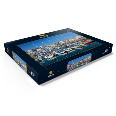 Alter Hafen von A Coruña, Camino Inglés, Jakobsweg Camino de Santiago 100 Puzzle Schachtel Ansicht1
