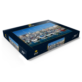 Alternative Darstellung des Puzzle-Motivs Alter Hafen von A Coruña, Camino Inglés, Jakobsweg Camino de Santiago – Puzzleteile: 200
