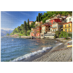 Darstellung des Puzzle Motivs Varenna am Comer See, Provinz Lecco, Lombardei, Italien - Puzzleteile: 1000
