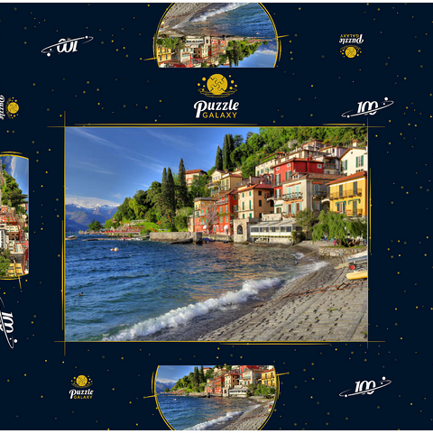 Varenna am Comer See, Provinz Lecco, Lombardei, Italien 100 Puzzle Schachtel 3D Modell
