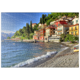 Darstellung des Puzzle-Motivs Varenna am Comer See, Provinz Lecco, Lombardei, Italien – Puzzleteile: 500