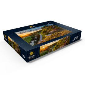 Darstellung des Puzzle Motivs Felsenformation zwölf Apostel im Altmühltal bei Solnhofen - Puzzleteile: 1000