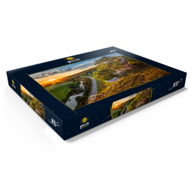 Darstellung des Puzzle Motivs Felsenformation zwölf Apostel im Altmühltal bei Solnhofen - Puzzleteile: 100