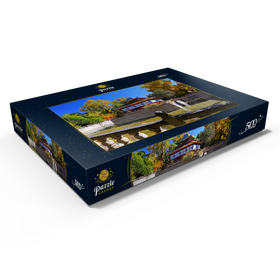 Alternative Darstellung des Puzzle-Motivs Wasserpavillon im Park der Sommerresidenz des Dalai Lamas, Tibet – Puzzleteile: 500