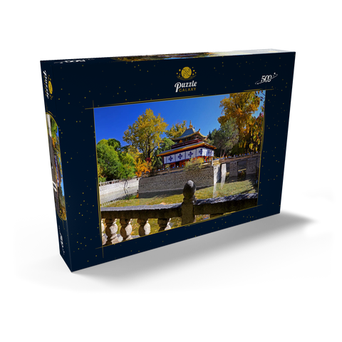Wasserpavillon im Park der Sommerresidenz des Dalai Lamas, Tibet 500 Puzzle Schachtel Ansicht2