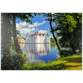 Darstellung des Puzzle-Motivs Wasserschloss Glücksburg in Glücksburg – Puzzleteile: 1000