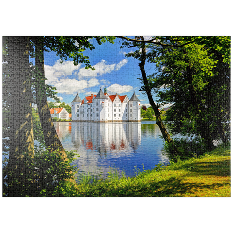 puzzleplate Wasserschloss Glücksburg in Glücksburg 1000 Puzzle