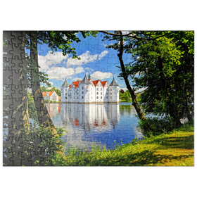 Darstellung des Puzzle-Motivs Wasserschloss Glücksburg in Glücksburg – Puzzleteile: 200