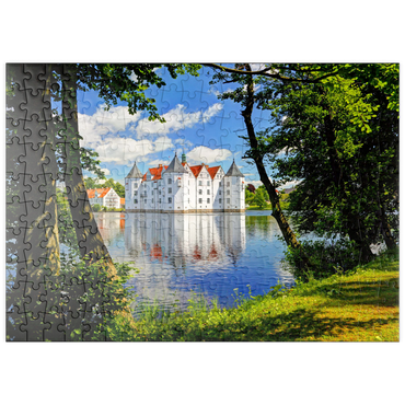 puzzleplate Wasserschloss Glücksburg in Glücksburg 200 Puzzle