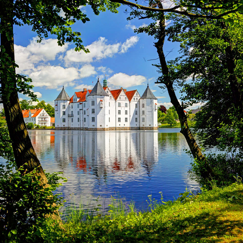 Wasserschloss Glücksburg in Glücksburg 200 Puzzle 3D Modell