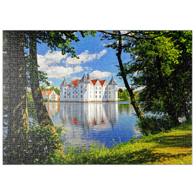 Darstellung des Puzzle-Motivs Wasserschloss Glücksburg in Glücksburg – Puzzleteile: 500
