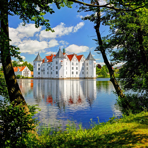 Wasserschloss Glücksburg in Glücksburg 500 Puzzle 3D Modell