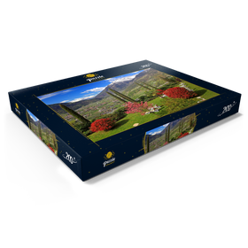 Darstellung des Puzzle Motivs Dorf Tirol, Provinz Bozen, Trentino-Südtirol, Italien - Puzzleteile: 200
