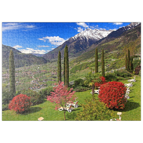 puzzleplate Dorf Tirol, Provinz Bozen, Trentino-Südtirol, Italien 500 Puzzle