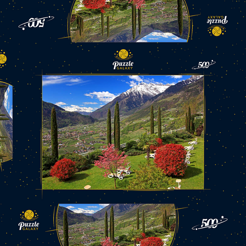 Dorf Tirol, Provinz Bozen, Trentino-Südtirol, Italien 500 Puzzle Schachtel 3D Modell