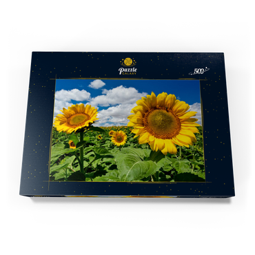 Sonnenblumenfeld 500 Puzzle Schachtel Ansicht3