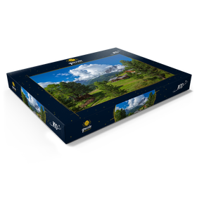 Darstellung des Puzzle Motivs Am Col Raiser gegen Langkofel (3181m), St. Christina in Gröden, Dolomiten, Südtirol - Puzzleteile: 100