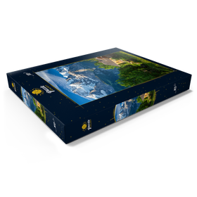 Darstellung des Puzzle Motivs Isenfluh, Weiler Sulwald (1520m) Hütte gegen Jungfrau (4158m) - Puzzleteile: 100