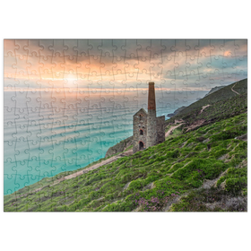 Darstellung des Puzzle Motivs Ehemalige Zinnmine, Wheal Coates Mine bei St Agnes, Nordküste, Cornwall - Puzzleteile: 200