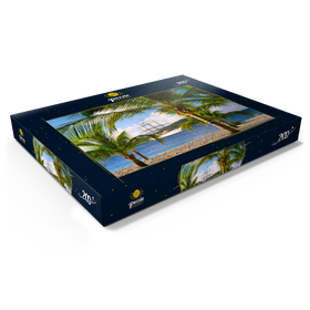 Alternative Darstellung des Puzzle-Motivs Windjammer Sea Cloud vor Palm Island, Grenadinen, Karibik – Puzzleteile: 200
