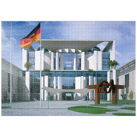 Darstellung des Puzzle-Motivs Bundeskanzleramt, Berlin Mitte, Deutschland – Puzzleteile: 1000