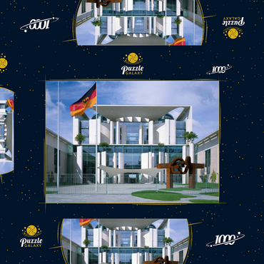 Bundeskanzleramt, Berlin Mitte, Deutschland 1000 Puzzle Schachtel 3D Modell
