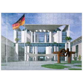 Darstellung des Puzzle Motivs Bundeskanzleramt, Berlin Mitte, Deutschland - Puzzleteile: 200