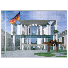 Darstellung des Puzzle-Motivs Bundeskanzleramt, Berlin Mitte, Deutschland – Puzzleteile: 500