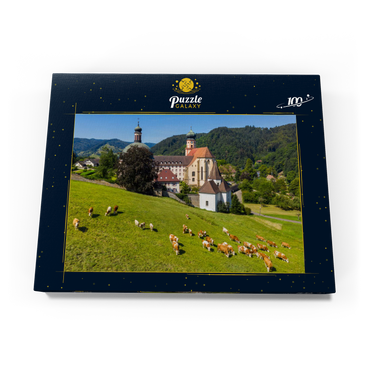 Kloster St. Trudpert im Münstertal im südlichen Schwarzwald 100 Puzzle Schachtel Ansicht3