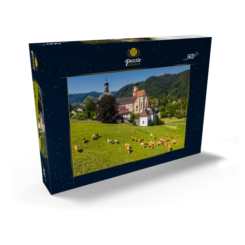 Kloster St. Trudpert im Münstertal im südlichen Schwarzwald 500 Puzzle Schachtel Ansicht2