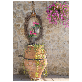 Darstellung des Puzzle Motivs Amphore mit Blumen - Puzzleteile: 100